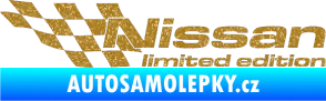 Samolepka Nissan limited edition levá Ultra Metalic zlatá