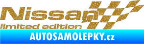 Samolepka Nissan limited edition pravá Ultra Metalic zlatá