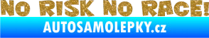 Samolepka No risk no race 001 Ultra Metalic zlatá