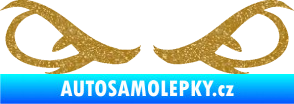 Samolepka Oči 001 Ultra Metalic zlatá