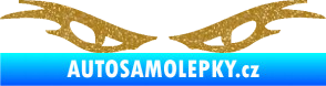 Samolepka Oči 003  Ultra Metalic zlatá