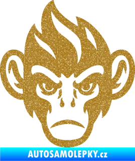 Samolepka Opičák 002 levá Ultra Metalic zlatá