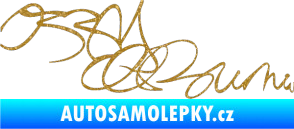 Samolepka Ozzy Osbourne 004 Ultra Metalic zlatá