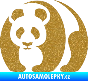 Samolepka Panda 001 levá Ultra Metalic zlatá