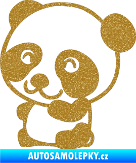 Samolepka Panda 002 levá Ultra Metalic zlatá
