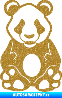 Samolepka Panda 006  Ultra Metalic zlatá