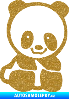 Samolepka Panda 009 pravá baby Ultra Metalic zlatá