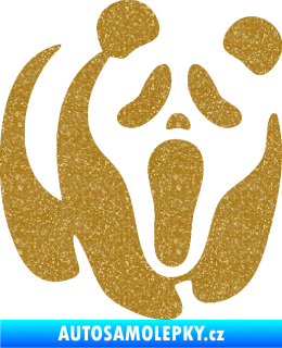 Samolepka Panda 014 pravá maska Vřískot Ultra Metalic zlatá