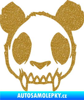 Samolepka Panda zombie  Ultra Metalic zlatá