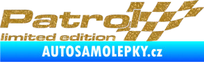 Samolepka Patrol limited edition pravá Ultra Metalic zlatá
