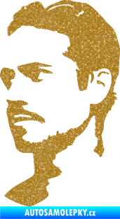 Samolepka Paul Walker 004 levá Ultra Metalic zlatá