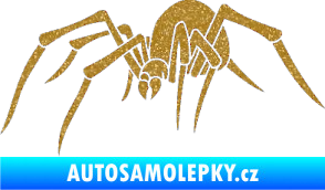 Samolepka Pavouk 002  levá Ultra Metalic zlatá