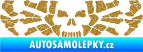 Samolepka Pavouk 017 smrťák Ultra Metalic zlatá