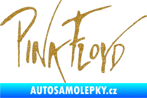 Samolepka Pink Floyd 002 Ultra Metalic zlatá