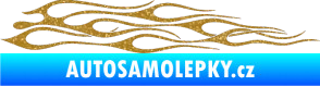 Samolepka Plameny 003 Ultra Metalic zlatá
