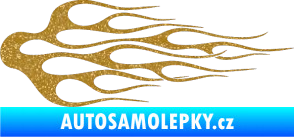 Samolepka Plameny 008 Ultra Metalic zlatá