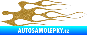 Samolepka Plameny 016 Ultra Metalic zlatá