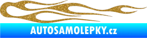Samolepka Plameny 024 Ultra Metalic zlatá