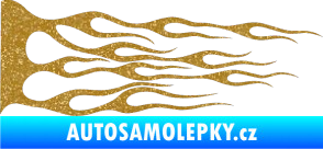 Samolepka Plameny 036 Ultra Metalic zlatá