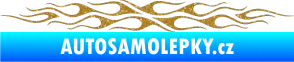 Samolepka Plameny 085 Ultra Metalic zlatá