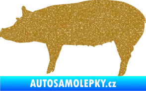 Samolepka Prase 002 levá Ultra Metalic zlatá
