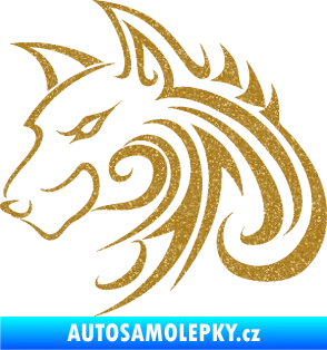 Samolepka Predator tattoo 001 levá Ultra Metalic zlatá