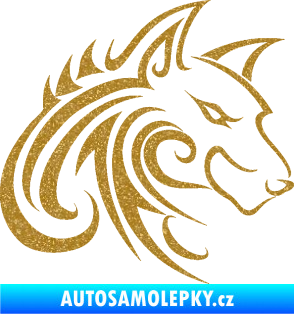 Samolepka Predator tattoo 001 pravá Ultra Metalic zlatá