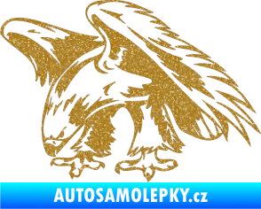 Samolepka Predators 001 levá orel Ultra Metalic zlatá