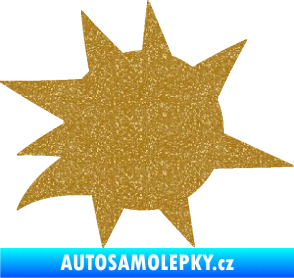 Samolepka Průstřel 004 pravá Ultra Metalic zlatá
