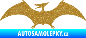 Samolepka Pterodactylus 001 levá Ultra Metalic zlatá