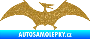 Samolepka Pterodactylus 001 pravá Ultra Metalic zlatá