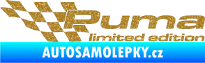 Samolepka Puma limited edition levá Ultra Metalic zlatá