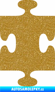 Samolepka Puzzle 002 dílek Ultra Metalic zlatá