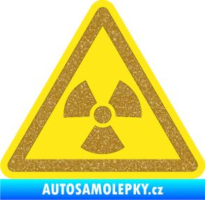 Samolepka Radioactive barevný trojúhelník Ultra Metalic zlatá