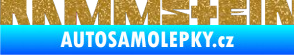 Samolepka Rammstein 001 Ultra Metalic zlatá