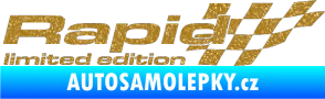 Samolepka Rapid limited edition pravá Ultra Metalic zlatá