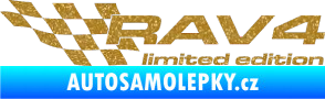 Samolepka RAV4 limited edition levá Ultra Metalic zlatá