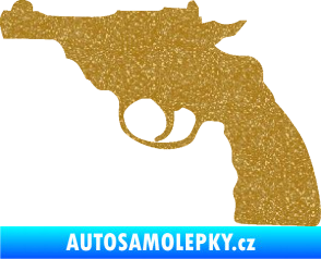Samolepka Revolver 001 levá Ultra Metalic zlatá