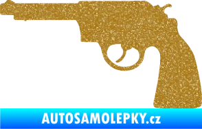 Samolepka Revolver 002 levá Ultra Metalic zlatá