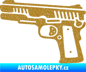 Samolepka Revolver 003 levá Ultra Metalic zlatá
