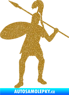Samolepka Římský voják levá Ultra Metalic zlatá