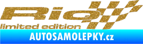Samolepka Rio limited edition pravá Ultra Metalic zlatá