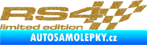 Samolepka RS4 limited edition pravá Ultra Metalic zlatá