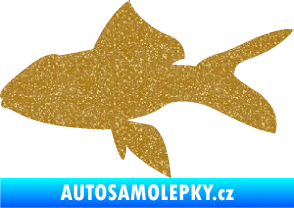 Samolepka Ryba 002 levá Ultra Metalic zlatá