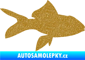 Samolepka Ryba 002 pravá Ultra Metalic zlatá