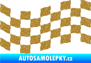 Samolepka Šachovnice 008 Ultra Metalic zlatá