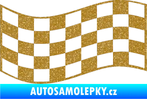 Samolepka Šachovnice 009 Ultra Metalic zlatá