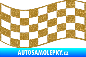 Samolepka Šachovnice 010 Ultra Metalic zlatá