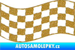 Samolepka Šachovnice 012 Ultra Metalic zlatá