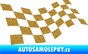 Samolepka Šachovnice 013 Ultra Metalic zlatá